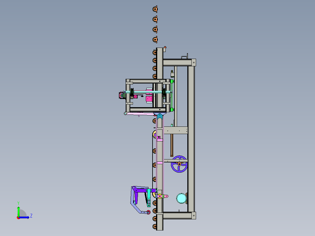 电动轻质砖泡沫砖钢丝绳锯条台切砖机左视图