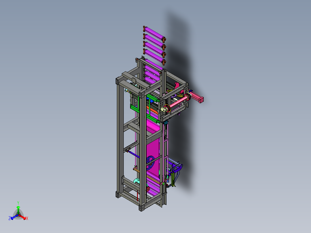 电动轻质砖泡沫砖钢丝绳锯条台切砖机正等轴测图