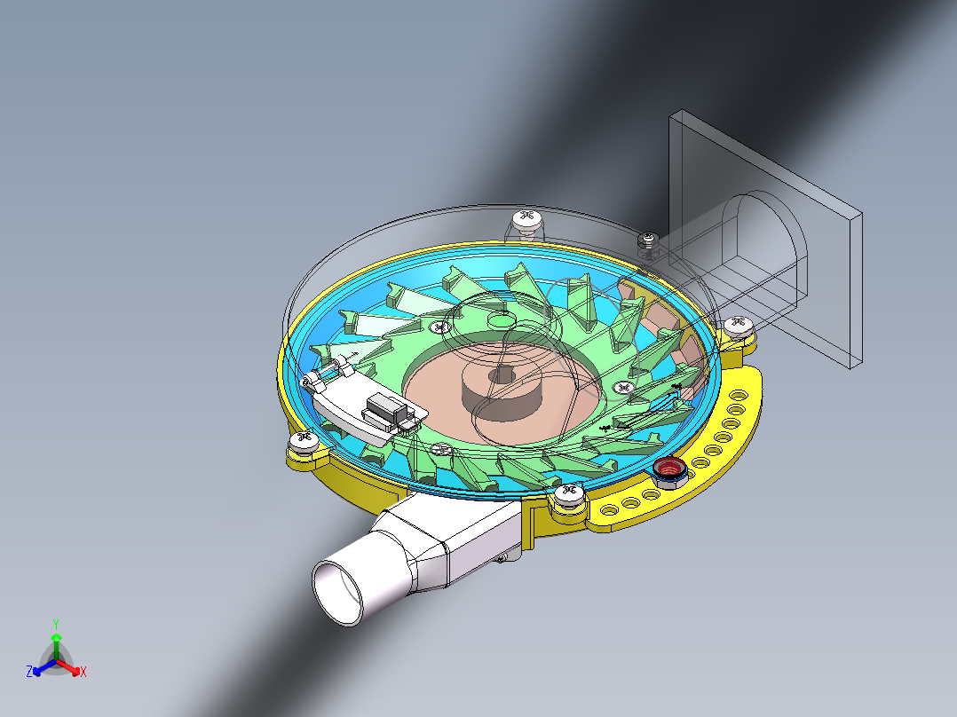 插秧机正等轴测图