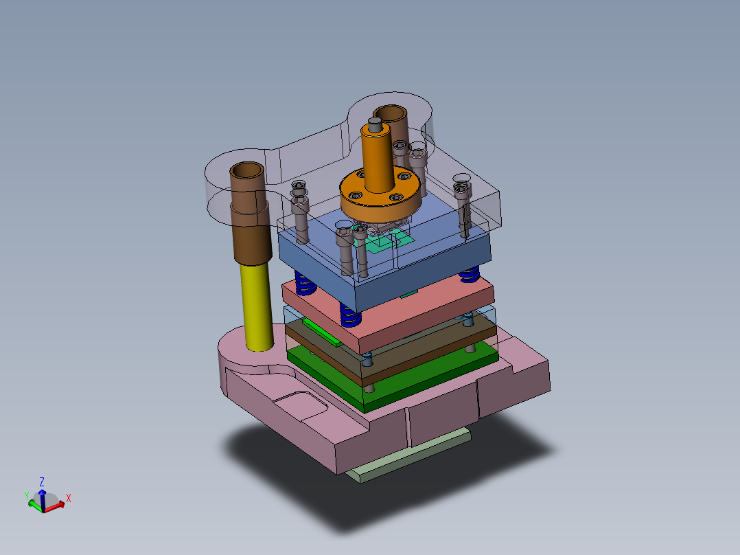 Q199-安全挂钩冲压模具设计【三维SolidWorks】