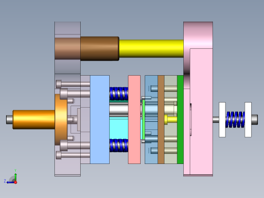 Q199-安全挂钩冲压模具设计【三维SolidWorks】右视缩略图