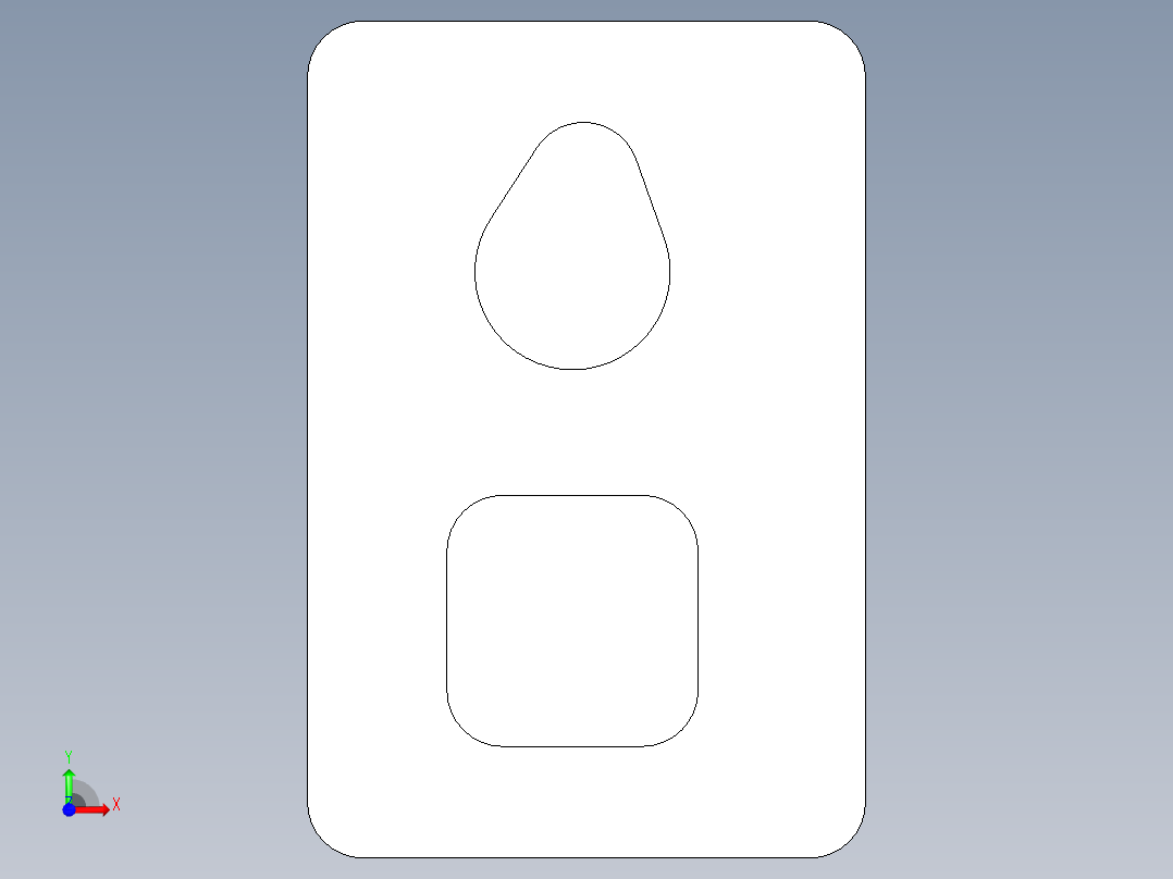 平面轮廓铣UG程序编程刀路前视图