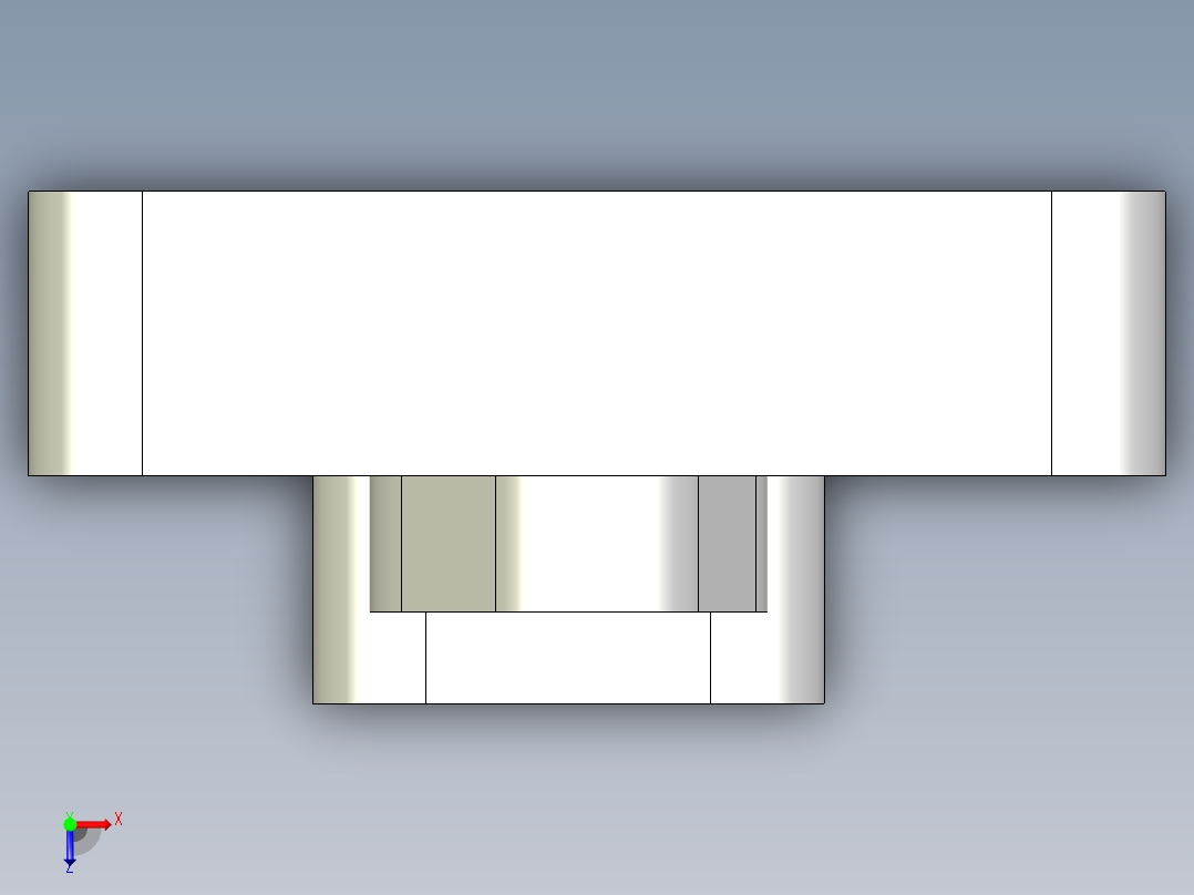 平面轮廓铣UG程序编程刀路俯视图