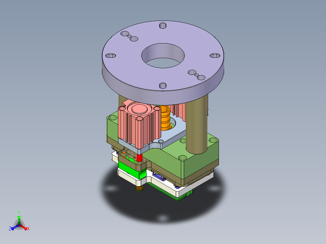 X3-CNC5笔记本CNC工装夹具三维模型-0923正等轴测图