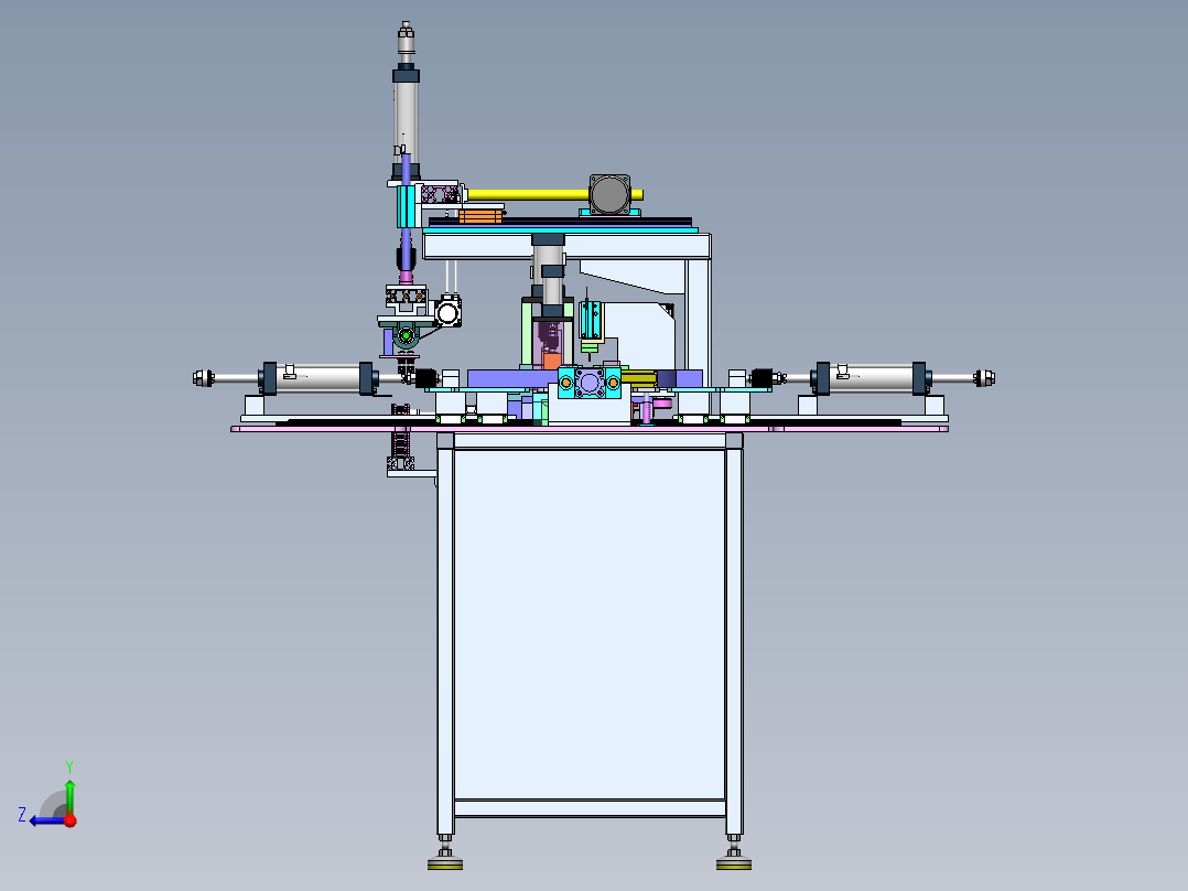 铝桌椅扶手成型机sw18可编辑右视图