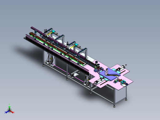 铝桌椅扶手成型机sw18可编辑正等轴测缩略图