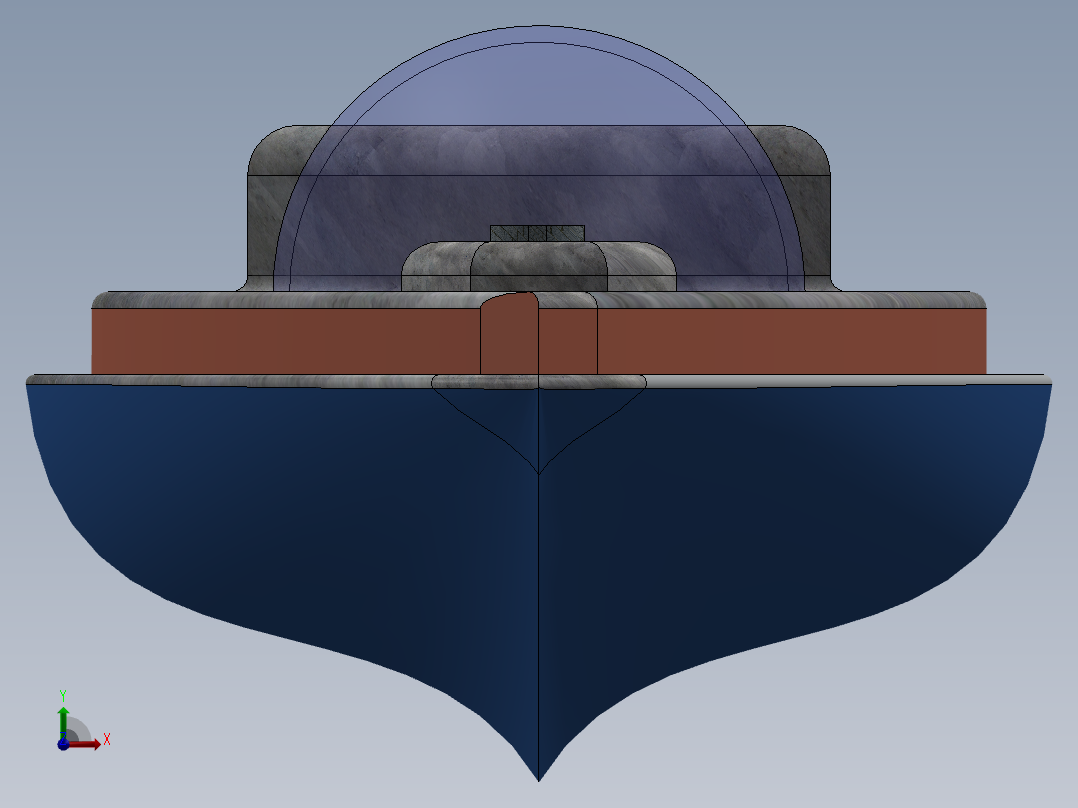 游艇快艇模型前视图