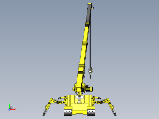 蜘蛛履带起重机前视缩略图