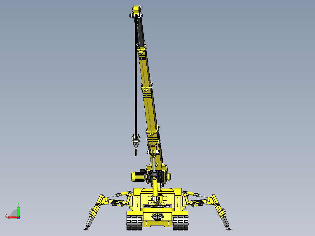 蜘蛛履带起重机后视图