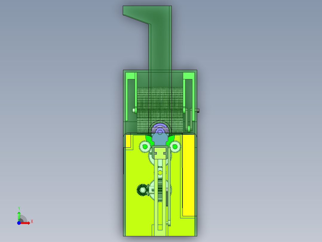 洗瓶机的简易设计前视图