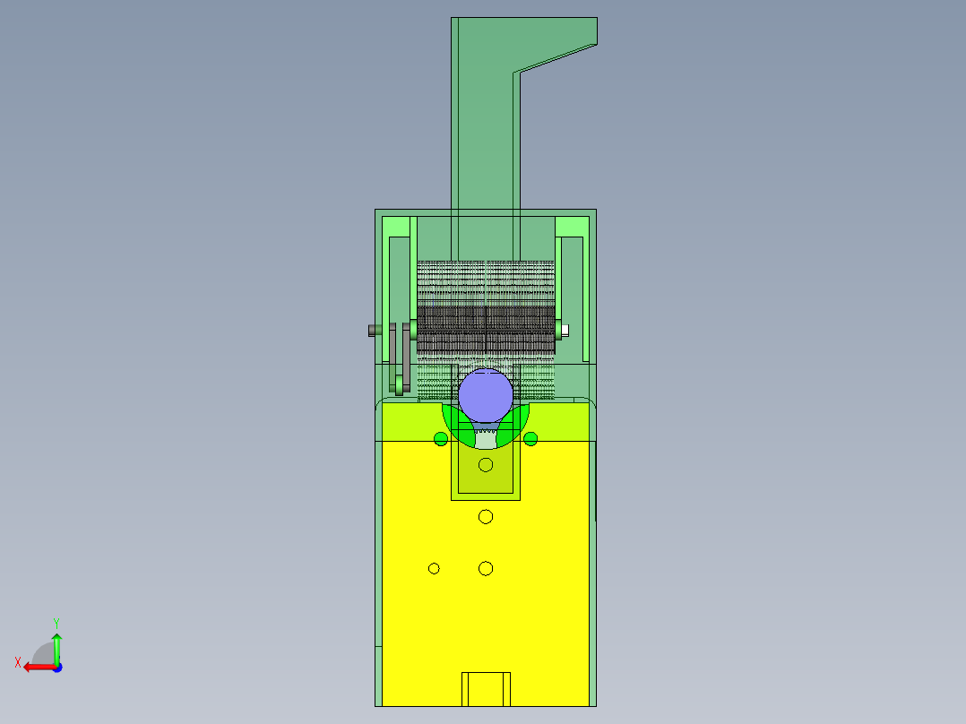 洗瓶机的简易设计后视图