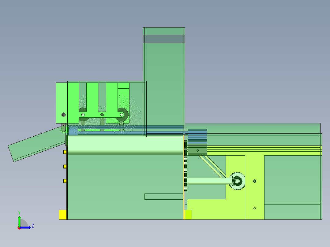 洗瓶机的简易设计左视图