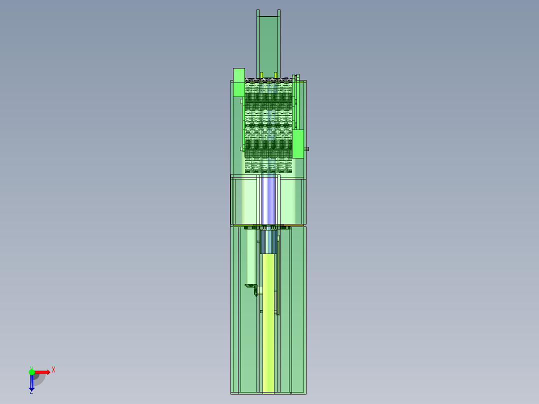 洗瓶机的简易设计俯视图