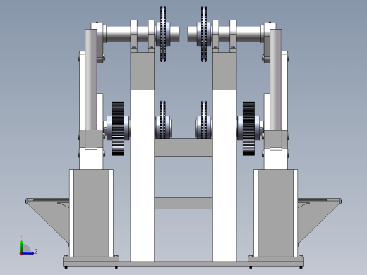 玉米秸秆保留型收割榨汁机挤压榨汁系统的设计说明书及全套图纸左视缩略图