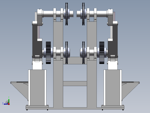 玉米秸秆保留型收割榨汁机挤压榨汁系统的设计说明书及全套图纸右视缩略图