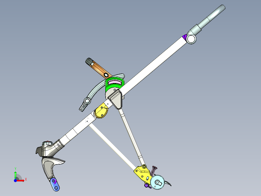 宠物手推车前视图