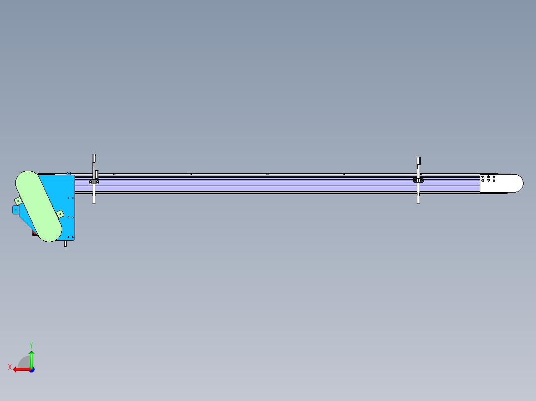 5M速冻食品轻型托盘输送线 TCL-500后视图
