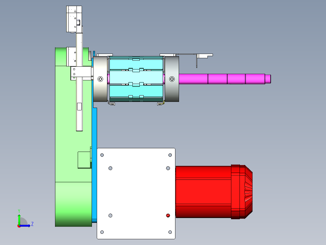 5M速冻食品轻型托盘输送线 TCL-500左视图