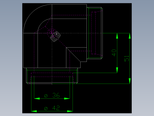 PARKER管接头EO Union elbow W42L71X_front