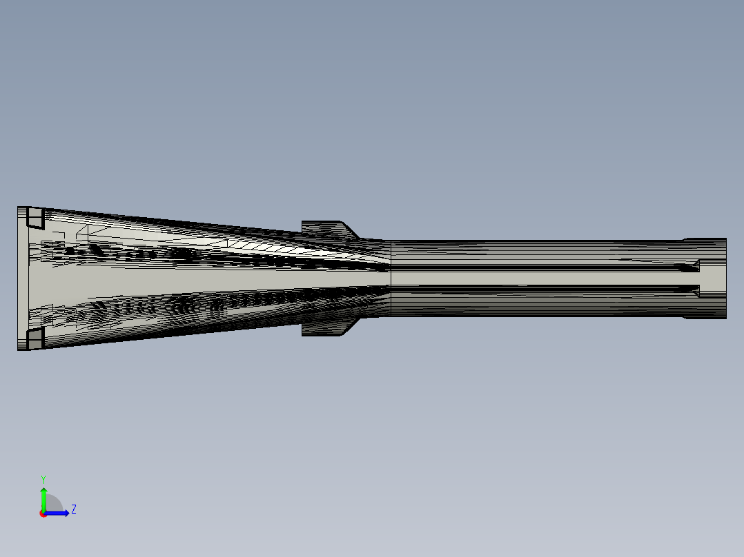 手枪左轮冲锋枪老式狙击步枪设计3D图纸Sm.A.L.L.S. Release Folder STP STL左视图