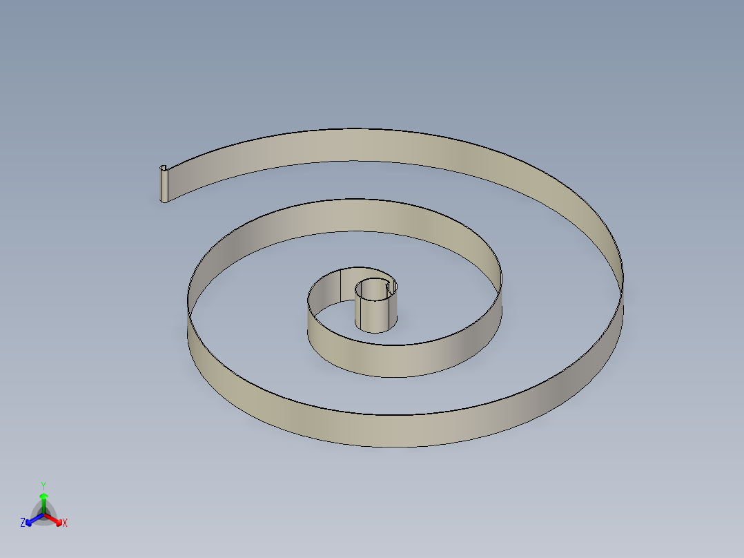 6P2 鼓主弹簧正等轴测图