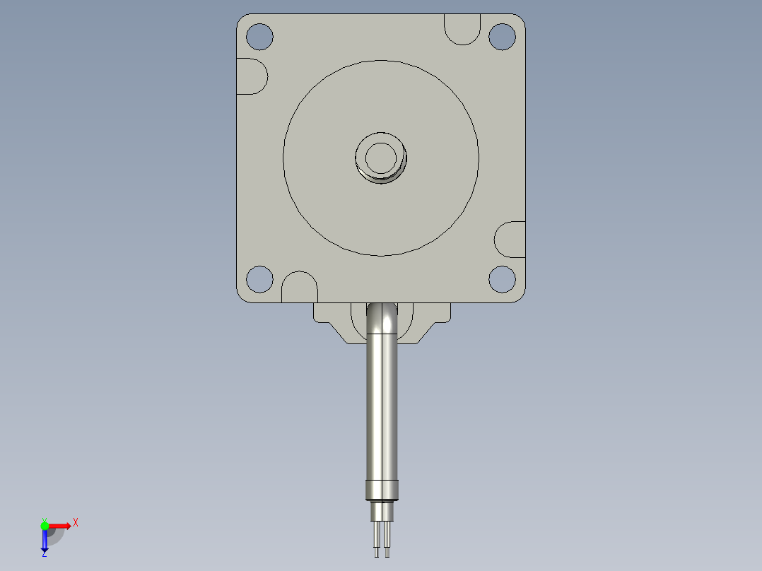 3步进电机57N255-4-3-4-400-001俯视图