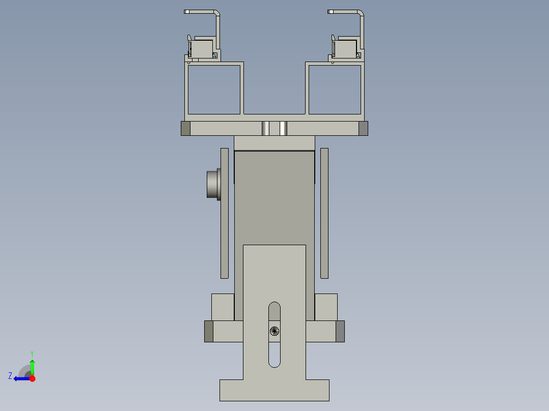17268插1排后直震组件右视图