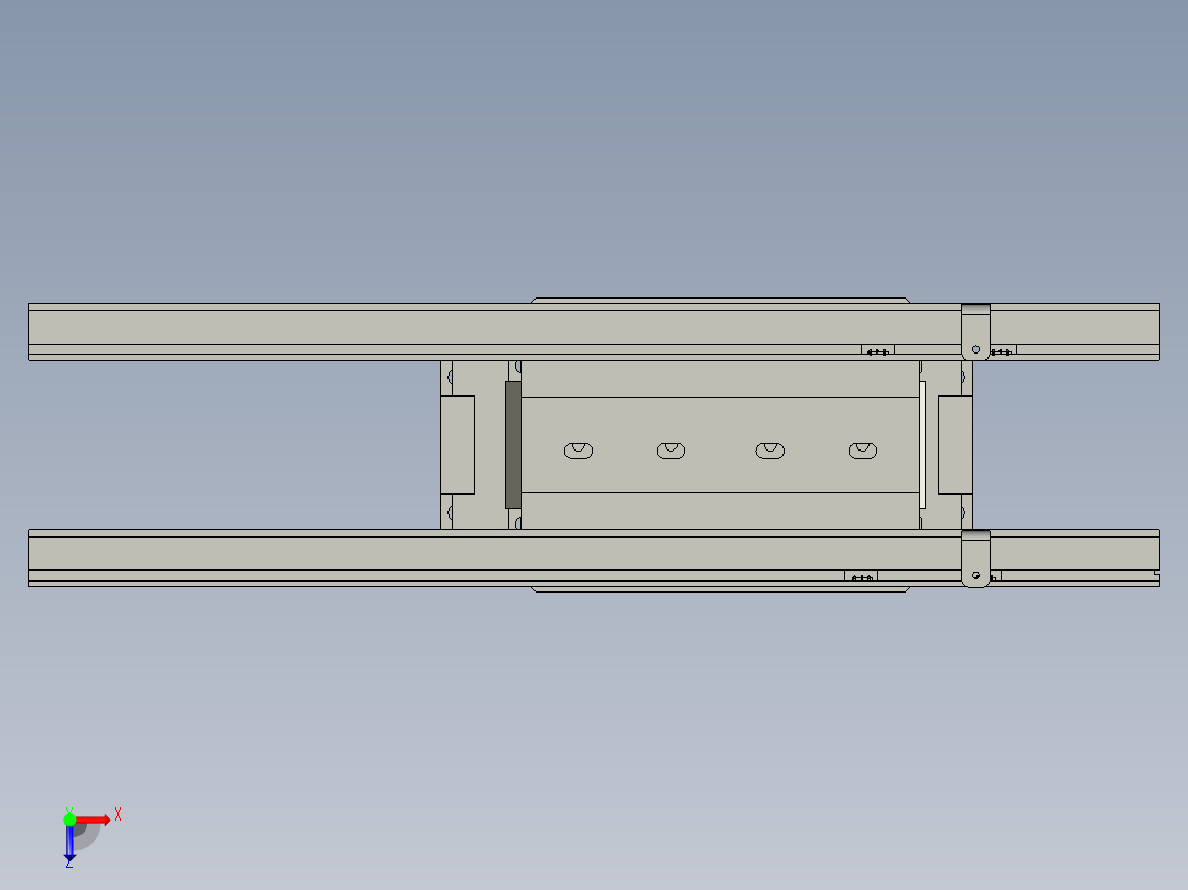 17268插1排后直震组件俯视图