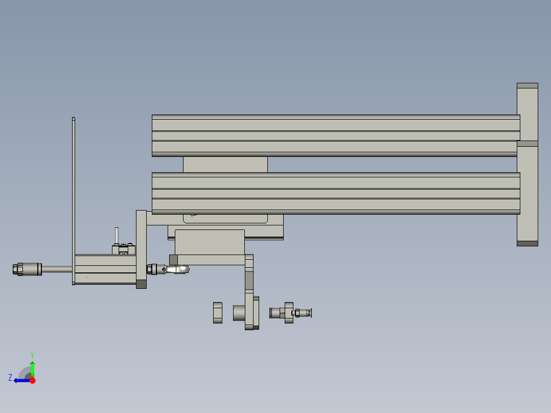 2580T铁搬运机构右视图