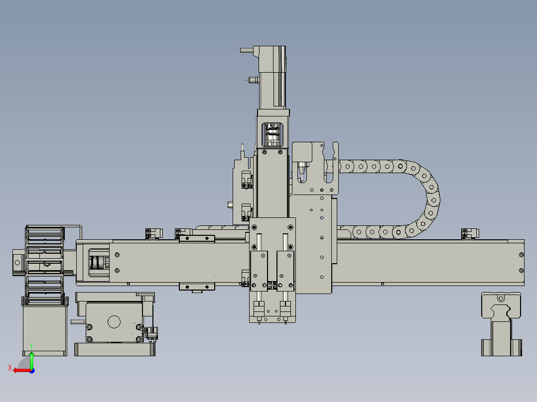 M067-贴胶机构后视图