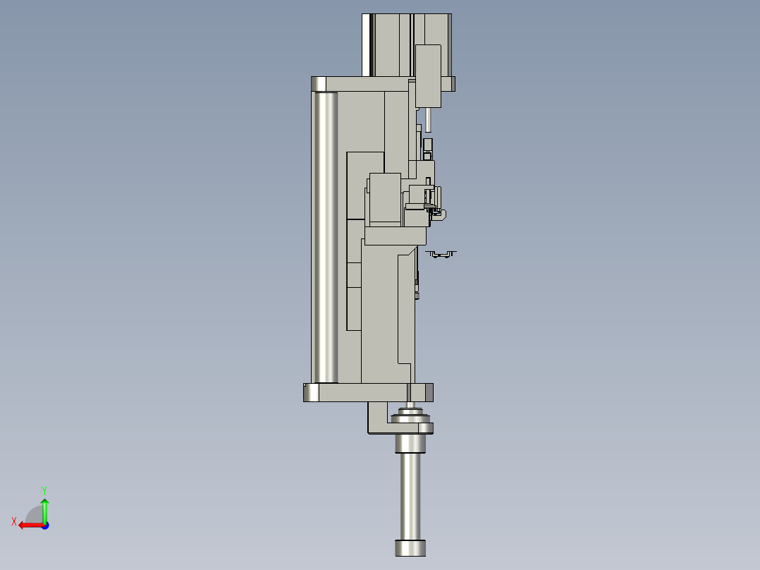 端子送料组后视图
