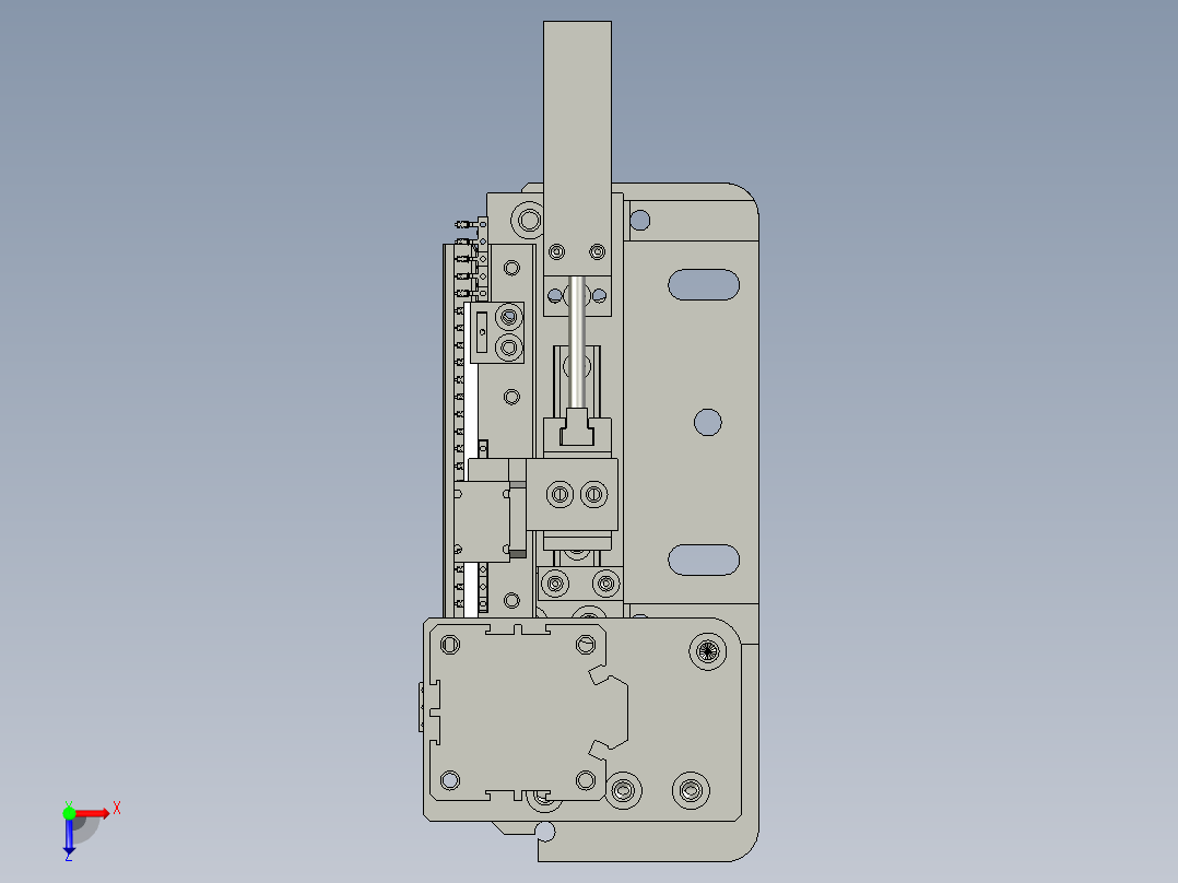 端子送料组俯视图