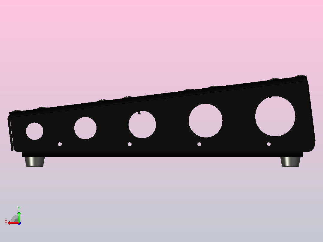 踏板290毫米宽后视图