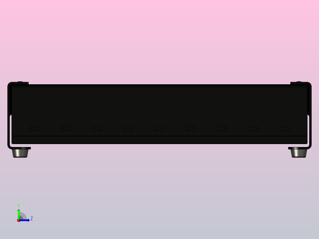 踏板290毫米宽左视图