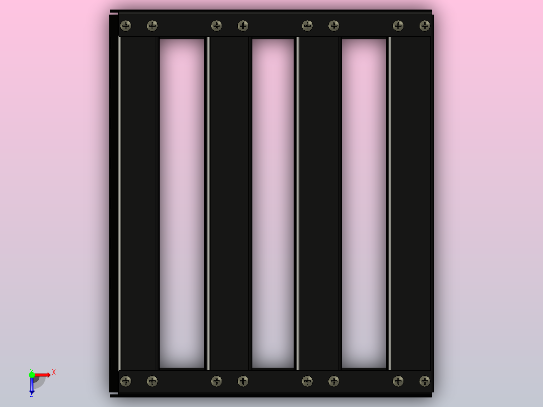 踏板290毫米宽俯视图