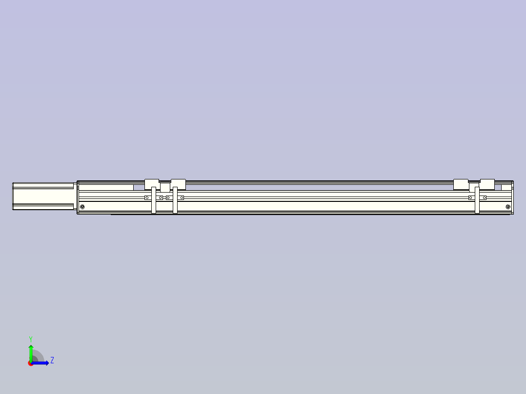 NXA5丝杆滑台，线性模组 NXA5-450-BC左视图