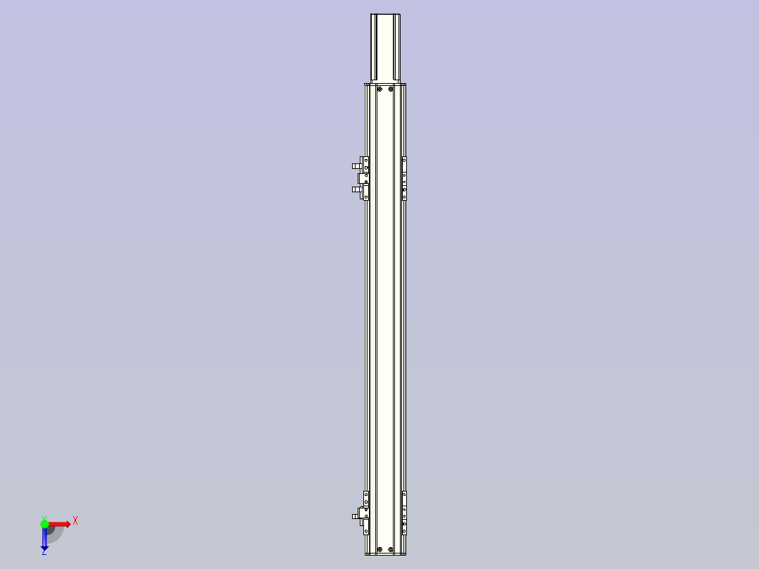 NXA5丝杆滑台，线性模组 NXA5-450-BC俯视图
