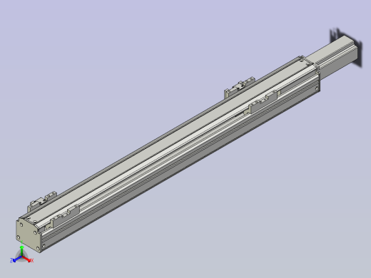 NXA5丝杆滑台，线性模组 NXA5-450-BC正等轴测缩略图