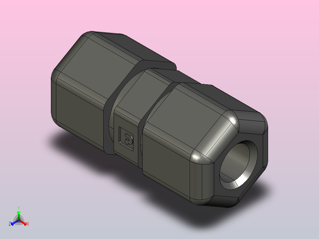 活接头P5UC4主视图