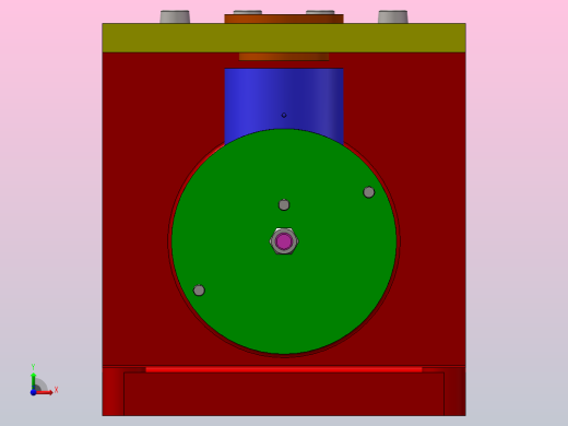 锥齿轮座钻孔夹具前视缩略图