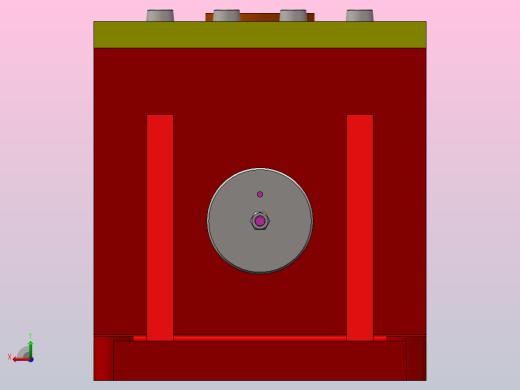 锥齿轮座钻孔夹具后视缩略图