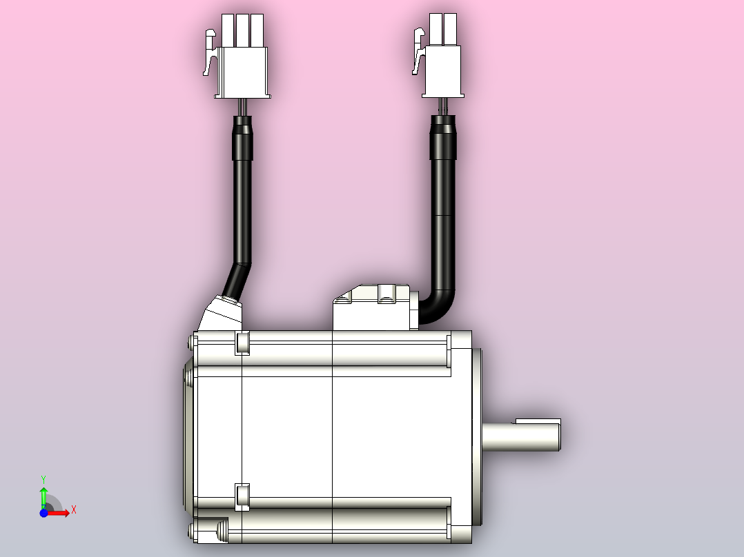 松下伺服电机 MATSUSHITA_MQMF012L1V2前视图