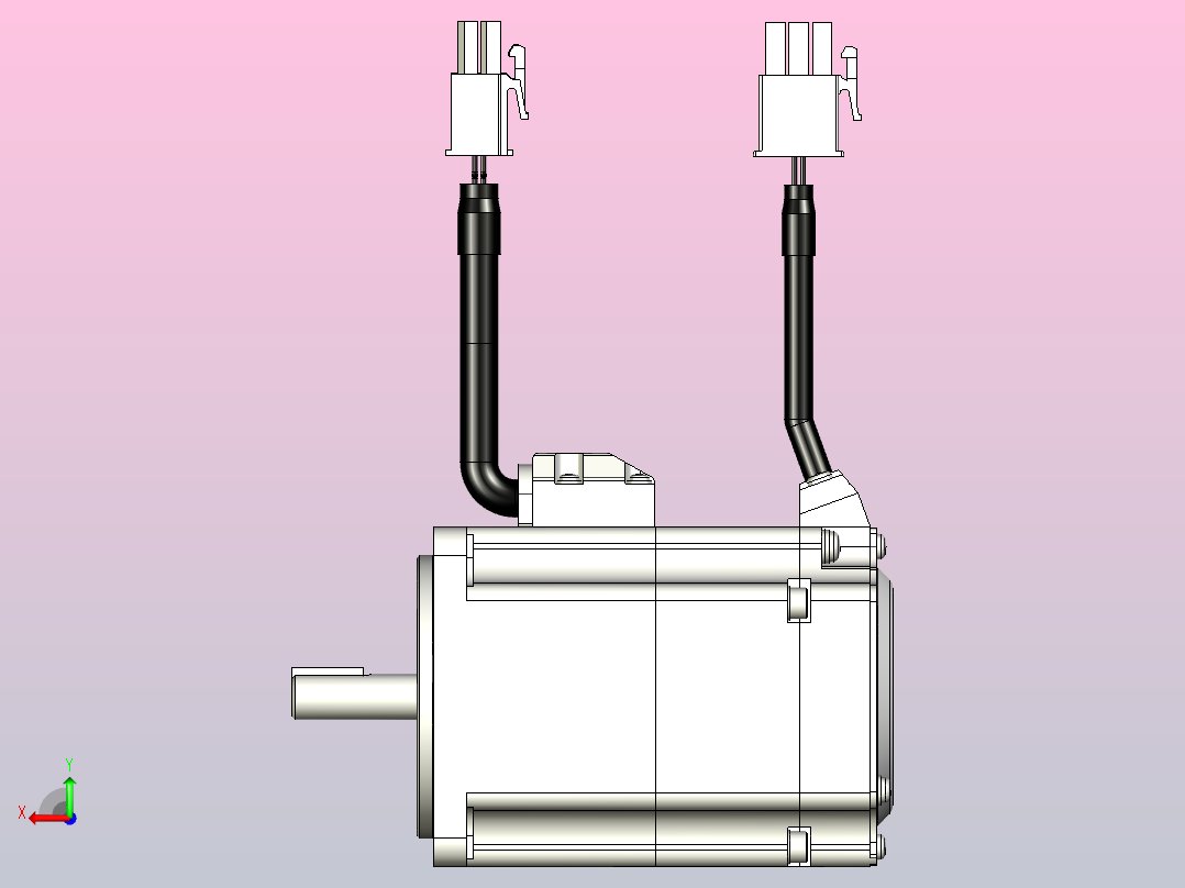 松下伺服电机 MATSUSHITA_MQMF012L1V2后视图