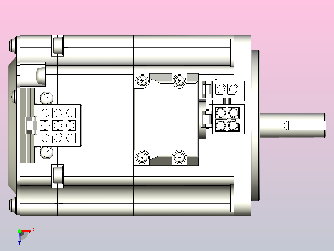 松下伺服电机 MATSUSHITA_MQMF012L1V2俯视图
