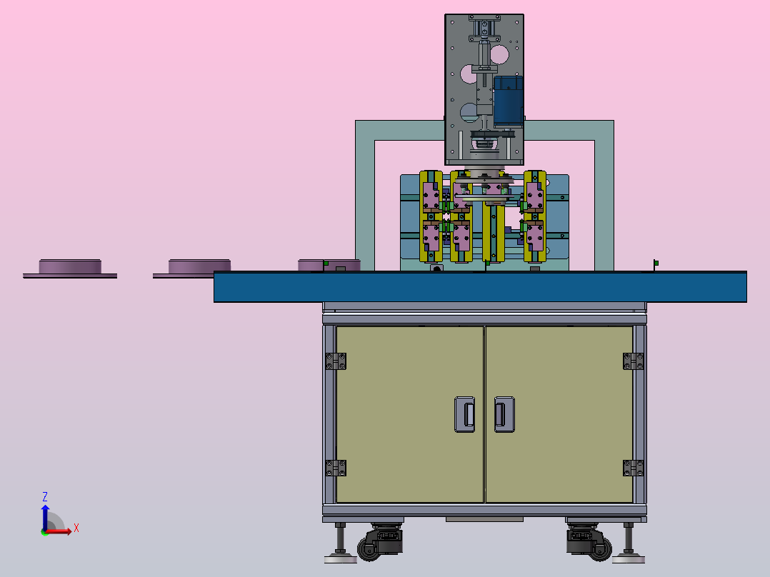 自动打标机前视图