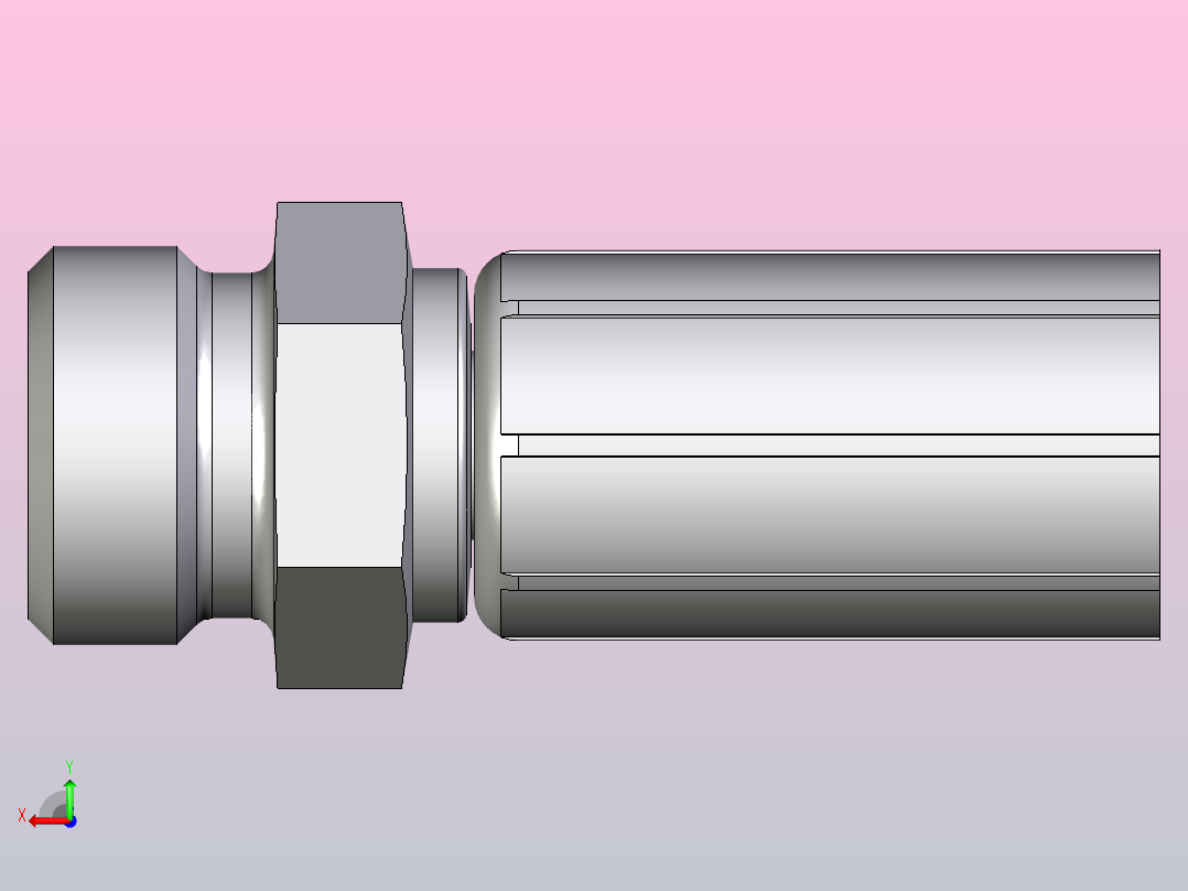 标准液压接头1D048-12-5后视图