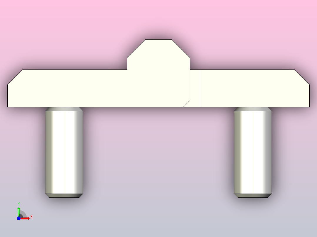 C系列外螺纹型外露式合页[PDNEC-40]前视图