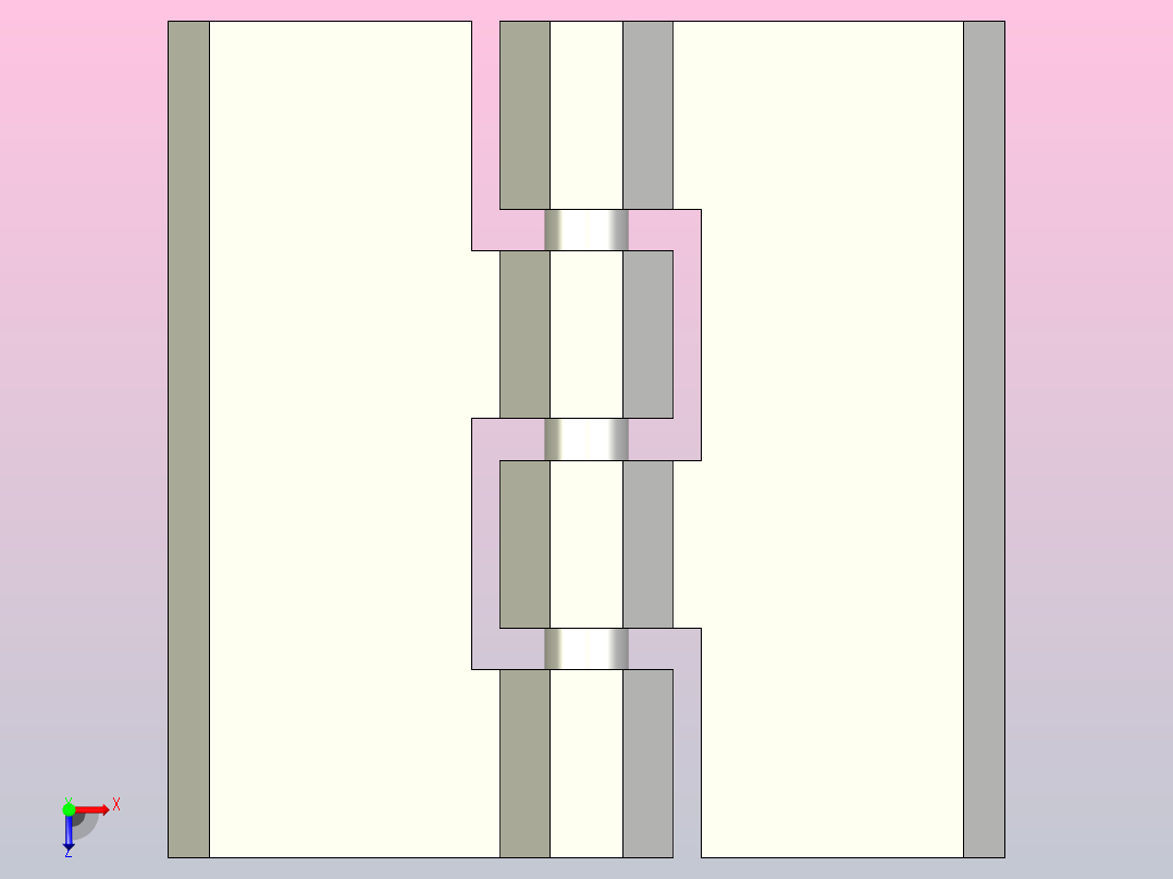 C系列外螺纹型外露式合页[PDNEC-40]俯视图
