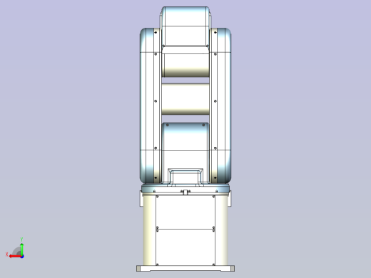 6轴机械手臂全新机器人3D模型后视缩略图