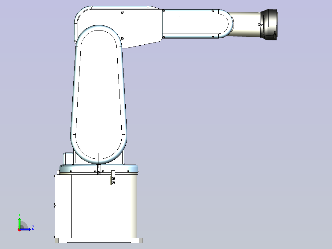 6轴机械手臂全新机器人3D模型左视图